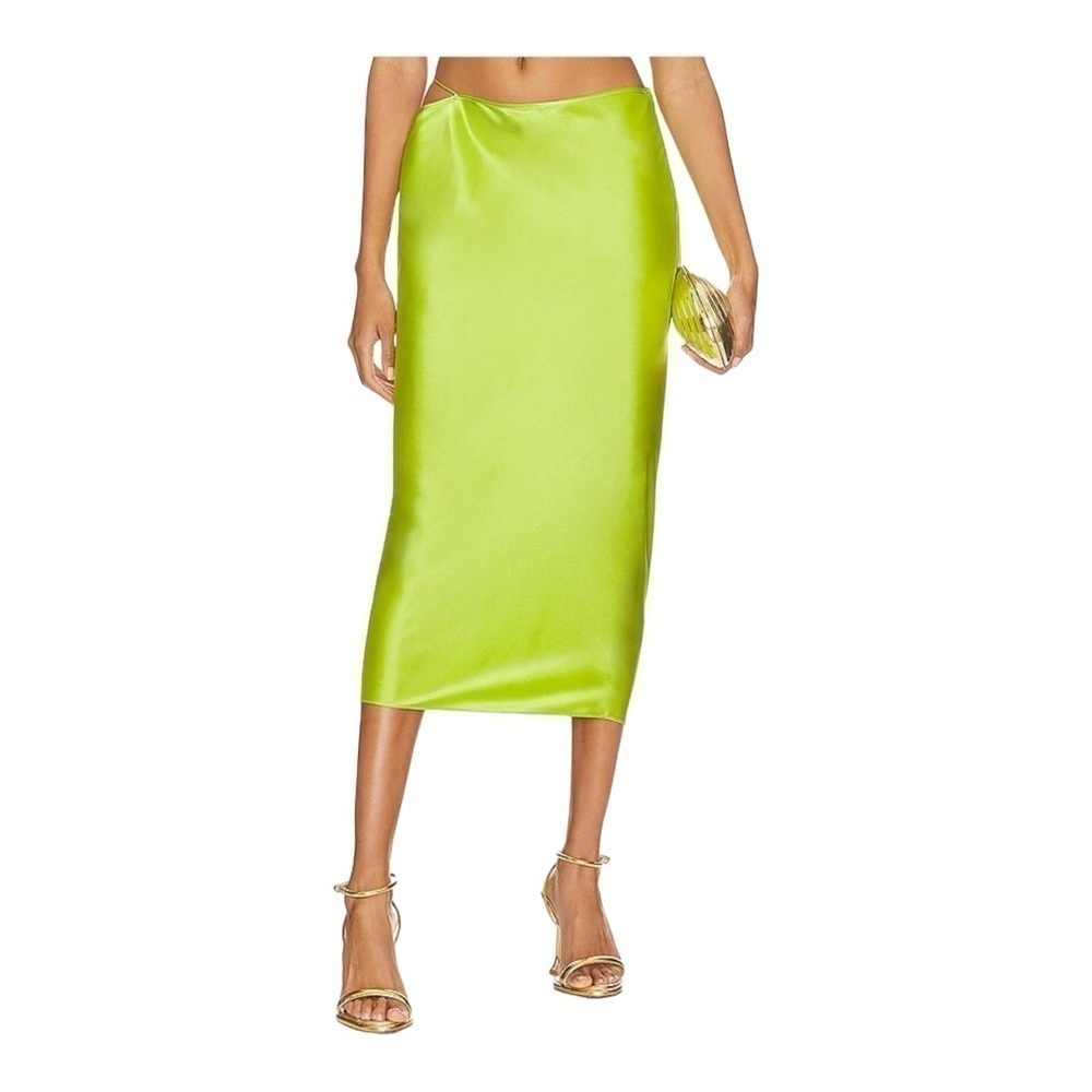 SER.O.YA Penina Skirt in Chartreuse NWT